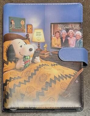 Snoopy Golden Girls size A5 Binder w/ stationery paper
